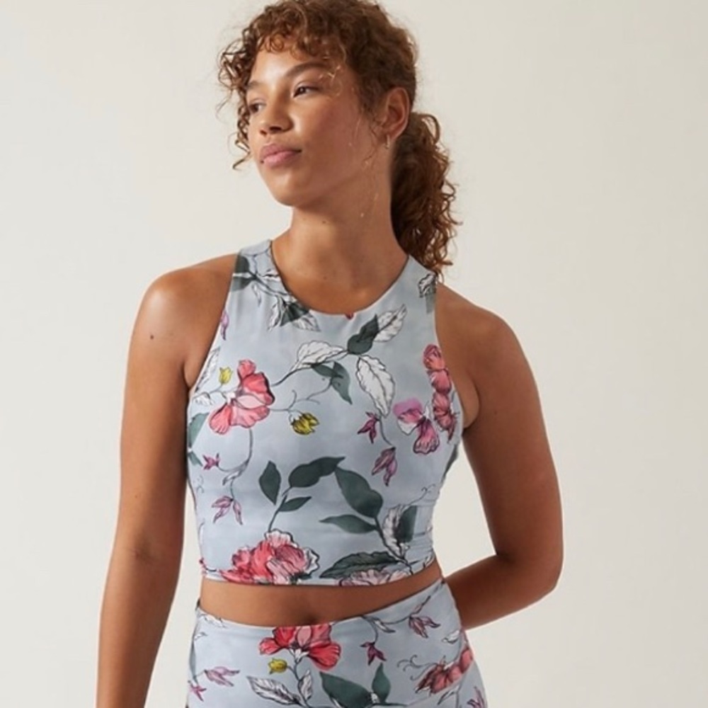 Athleta Floral Conscious Crop Printed A-C ( Size S)